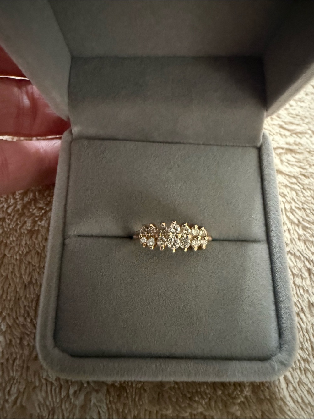 14K Yellow Gold Diamond Fashion Ring